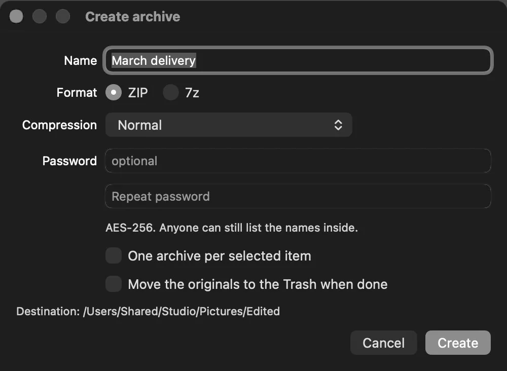 A zip is just another folder. zip, 7z, tar, rar. Walk in, take what you want, and it leaves through the same queue.